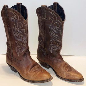 WESTERN CODE WEST 8 Boot LEATHER Shoe Oil Resistant Distressed